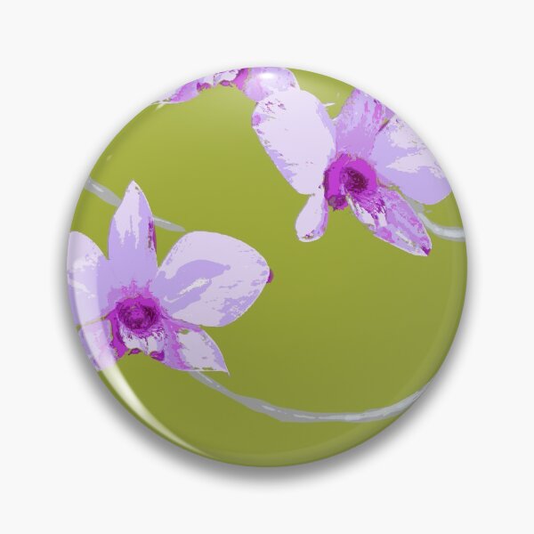 Item preview, Cooktown Orchid (Dendrobium Phalaenopsis) on rainforest green designed and sold by ChrissyWild.