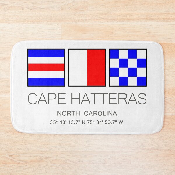 Item preview, CAPE HATTERAS, North Carolina Nautical Flag Outer Banks OBX  designed and sold by DESTINATIONS DECAL.