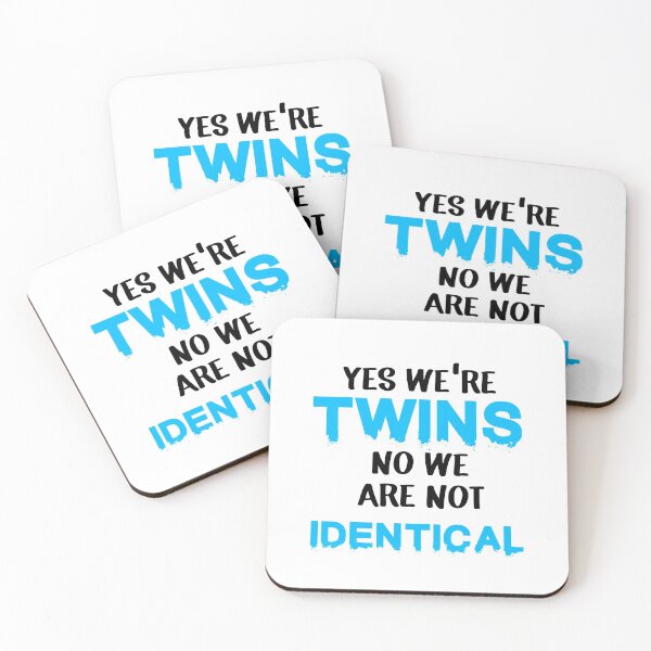 Item preview, Yes We're Twins Identical Siblings Brother designed and sold by Mr-tach.