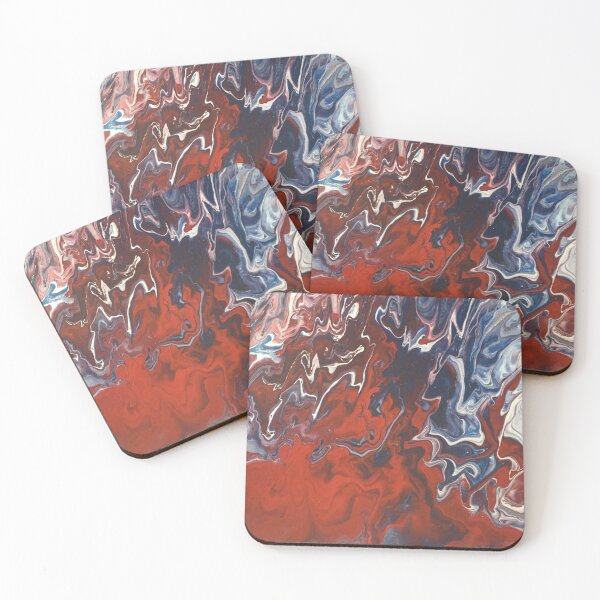 Item preview, Red White and Blue Journey designed and sold by Abstract Art Cave.