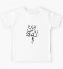 Everyday I'm Pedallin' Kids Tee