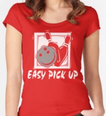 Funny Bowling Easy Pick Up Women's T-Shirt Women's Fitted Scoop T-Shirt