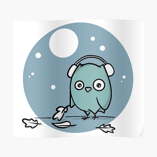 the little owl. Poster