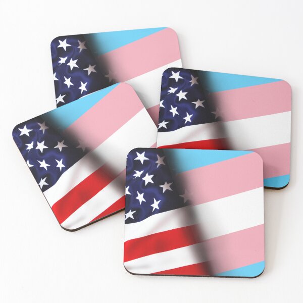 Item preview, US Trans Flag designed and sold by umeimages.