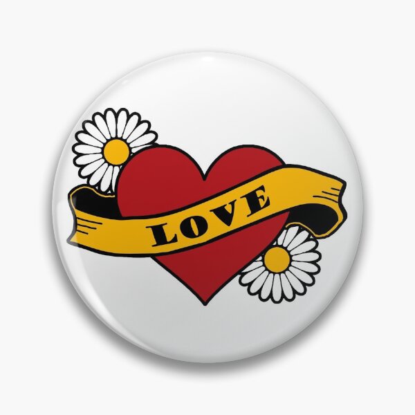 Item preview, Love Heart Daisies - Red designed and sold by Lisa Vollrath.