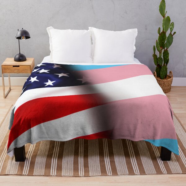 Item preview, US Trans Flag designed and sold by umeimages.