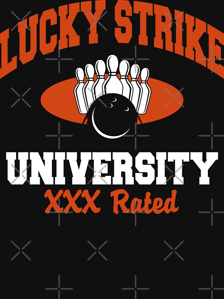 Lucky Strike University Bowling T-Shirt XXX Rated by SportsT-Shirts