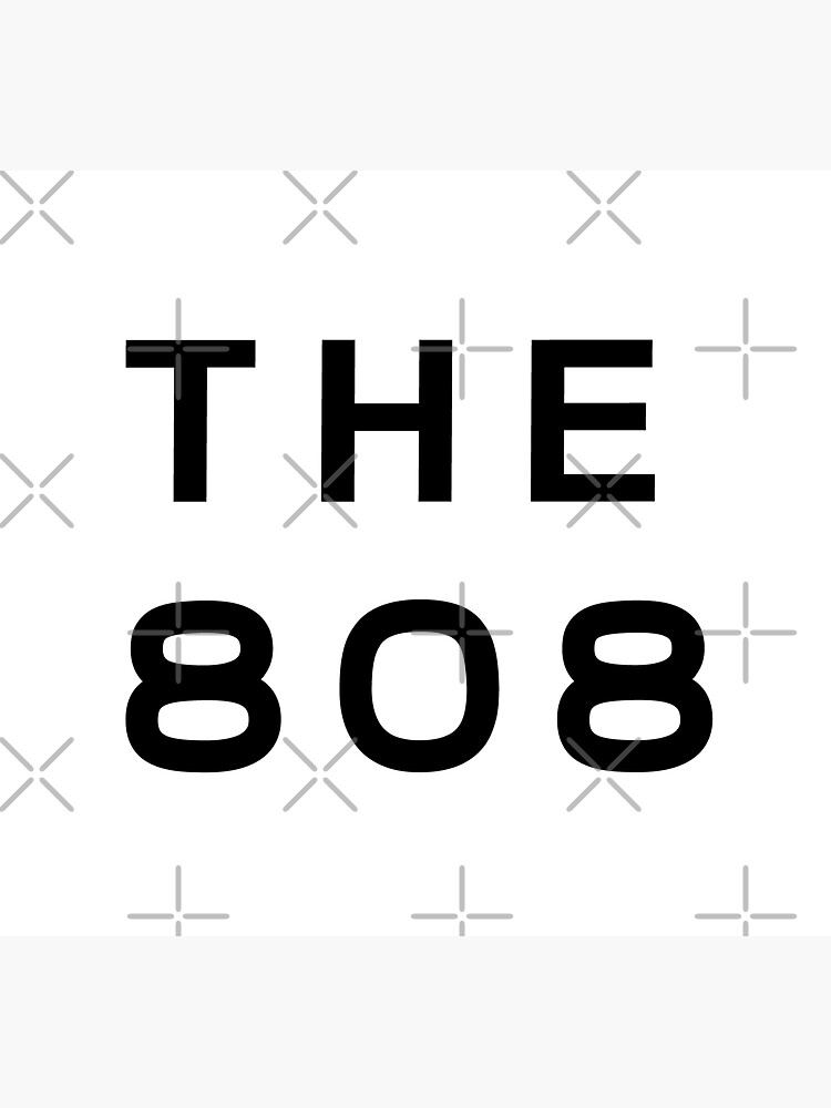 "808 Hawaii Area Code Typography" Sticker by Aliasotaku | Redbubble