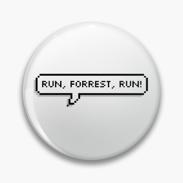 Item preview, Run, Forrest, Run! Pixel Speech Bubble designed and sold by Lemon  Merch.