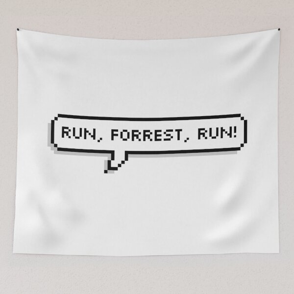 Item preview, Run, Forrest, Run! Pixel Speech Bubble designed and sold by Lemon  Merch.