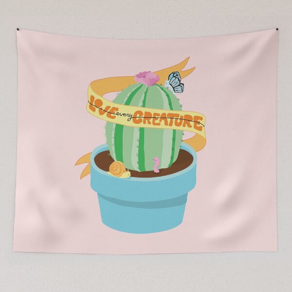 Item preview, Love Every Creature Cactus designed and sold by melinarae.