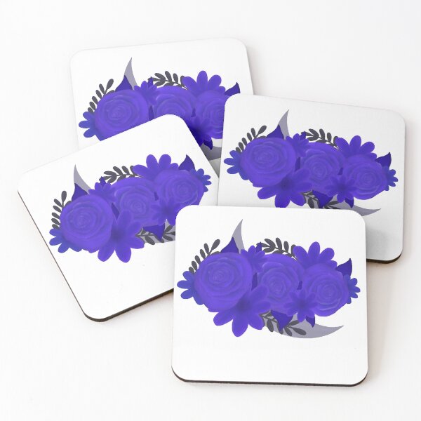 Item preview, Moon floral purple designed and sold by LustandRecovery.