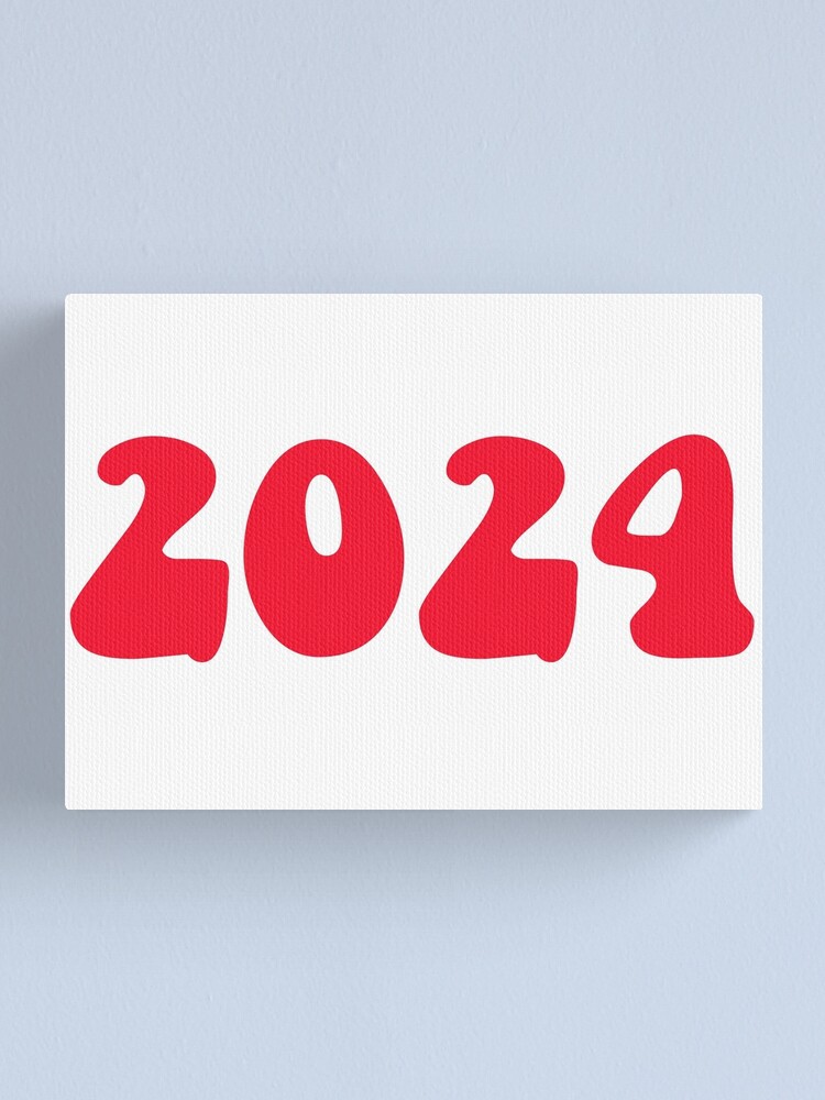"red class of 2024 !!" Canvas Print by focusonthegood Redbubble