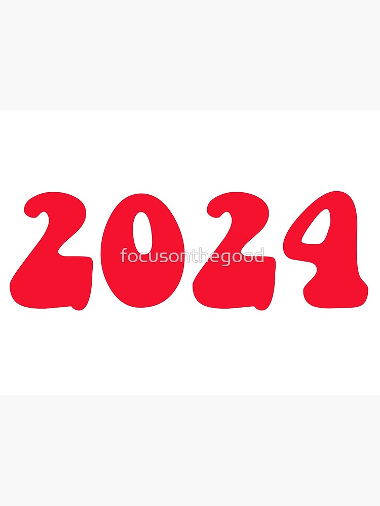 Red Class Of 2024 Canvas Print By Focusonthegood Redbubble   Flat,750x,075,f Pad,750x1000,f8f8f8 