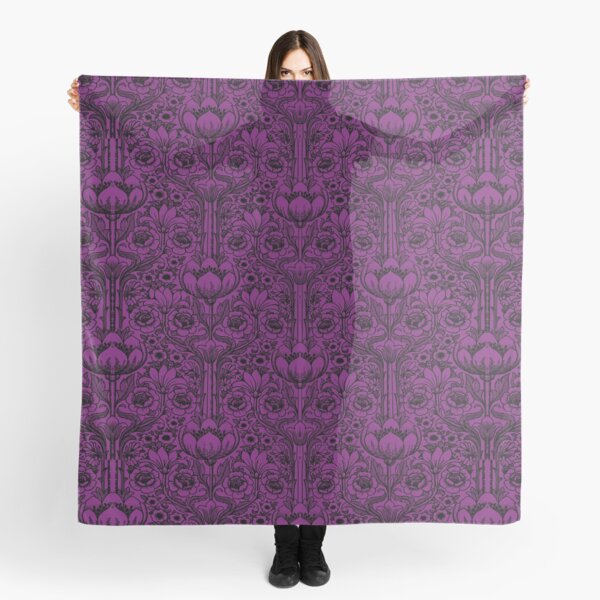 Aperçu de l'œuvre Papier peint victorien violet et noir créée et vendue par MousMuse.