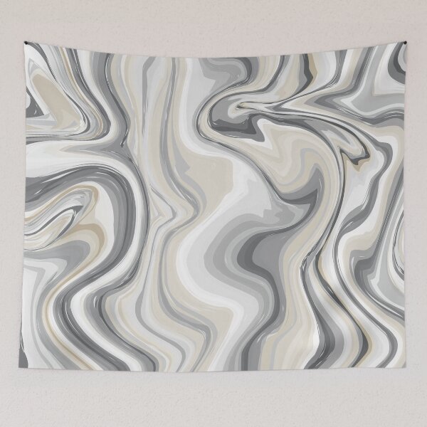 Item preview, Gray Liquid Marble designed and sold by MousMuse.