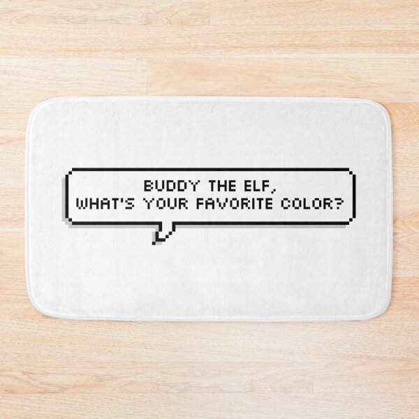 Item preview, Buddy the Elf, What's Your Favorite Color? Pixel Speech Bubble designed and sold by Lemon  Merch.