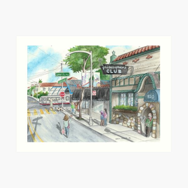 "Philosopher's Club" by Robin Galante Art Print