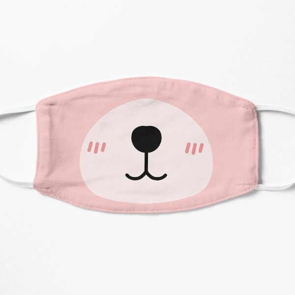 pink panda face mask