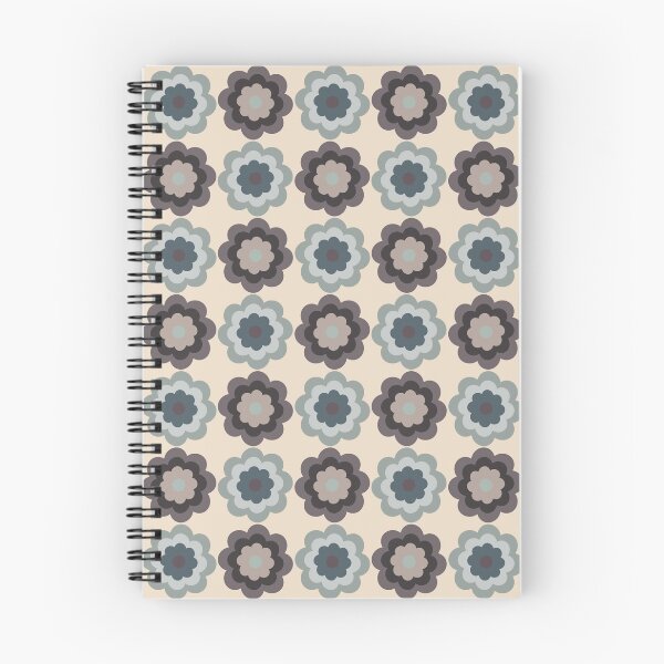 Item preview, Folk Art Flowers in dusty purple and blie designed and sold by cassandrafallon.