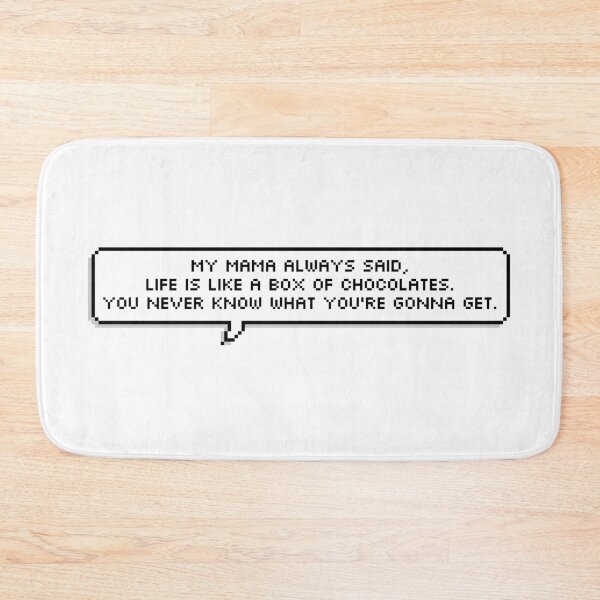 Item preview, Life is Like a Box of Chocolates Pixel Speech Bubble designed and sold by Lemon  Merch.