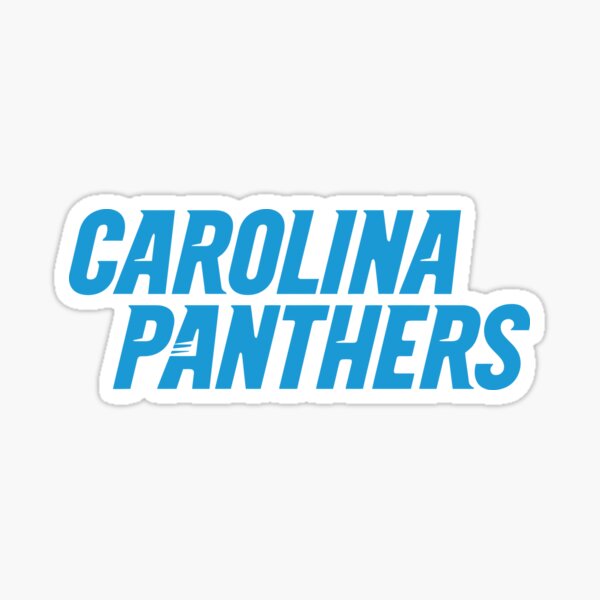 Metallic Carolina Panthers Sticker