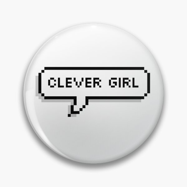 Item preview, Clever Girl Pixel Speech Bubble designed and sold by Lemon  Merch.