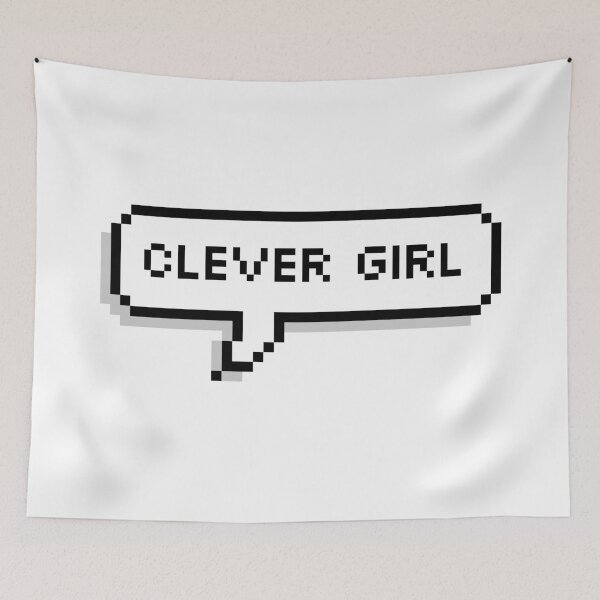 Item preview, Clever Girl Pixel Speech Bubble designed and sold by Lemon  Merch.