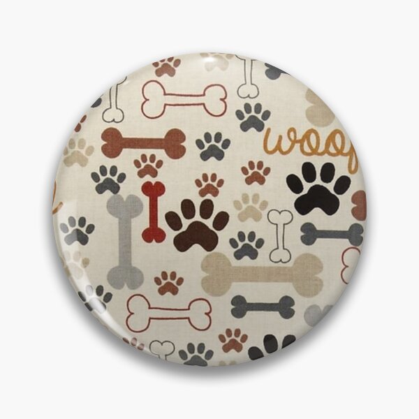 Item preview, Dog Bones and Paw Prints Pattern designed and sold by cabgodfrey.