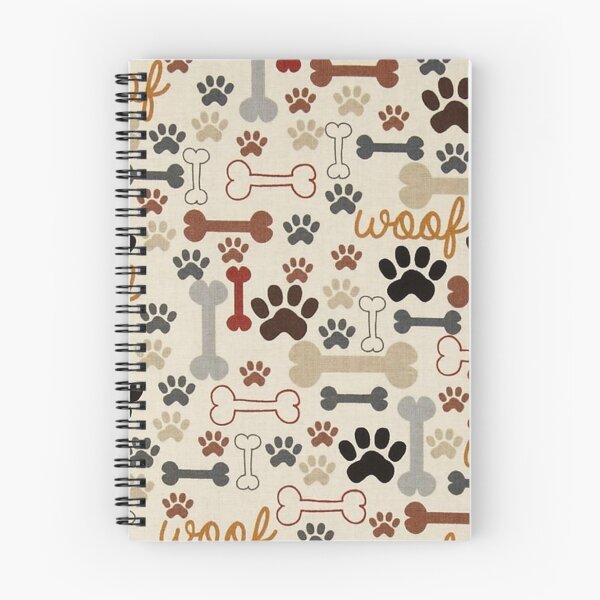 Item preview, Dog Bones and Paw Prints Pattern designed and sold by cabgodfrey.