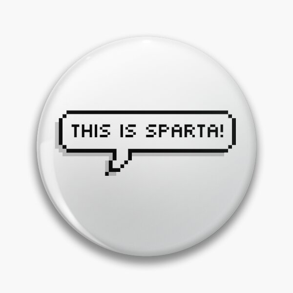 Item preview, This is Sparta Pixel Speech Bubble designed and sold by Lemon  Merch.