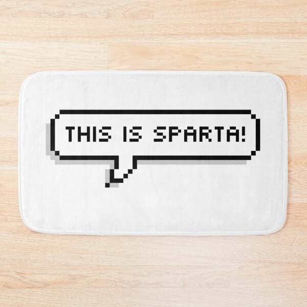 Item preview, This is Sparta Pixel Speech Bubble designed and sold by Lemon  Merch.