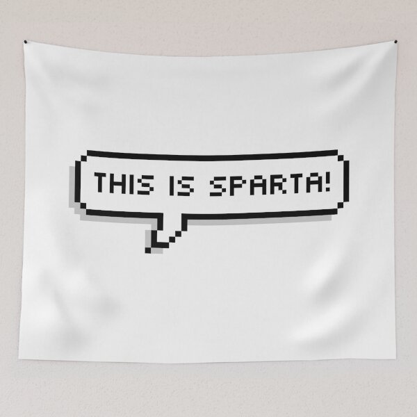 Item preview, This is Sparta Pixel Speech Bubble designed and sold by Lemon  Merch.
