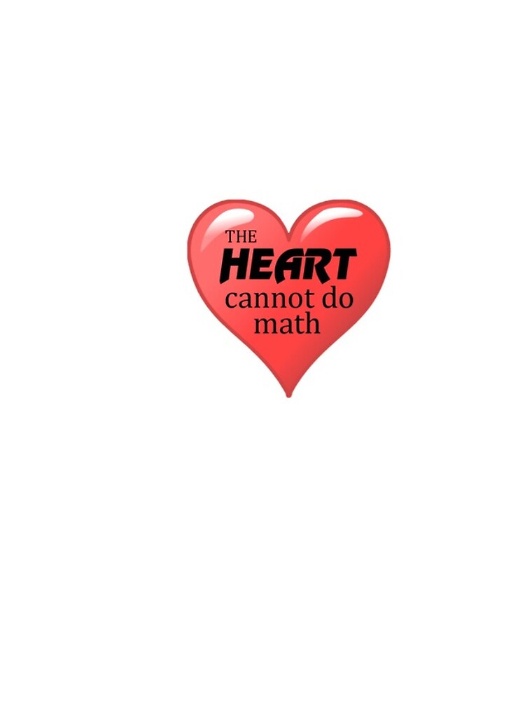 Thumbnail 4 of 4, iPhone Case, The Heart Cannot Do Math designed and sold by seize39.