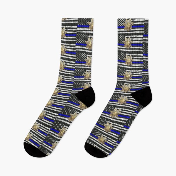 Item preview, California Highway Patrol - CHP Officer Badge - The Thin Blue Line Flag Edition designed and sold by Serge Averbukh Art Studio.