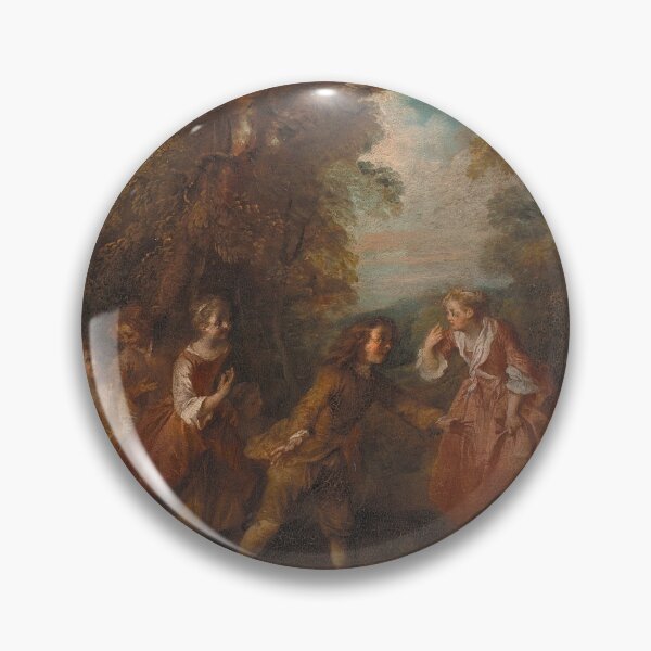 Item preview, Children at Play in the Open (Lancret) designed and sold by ArtHistorical.