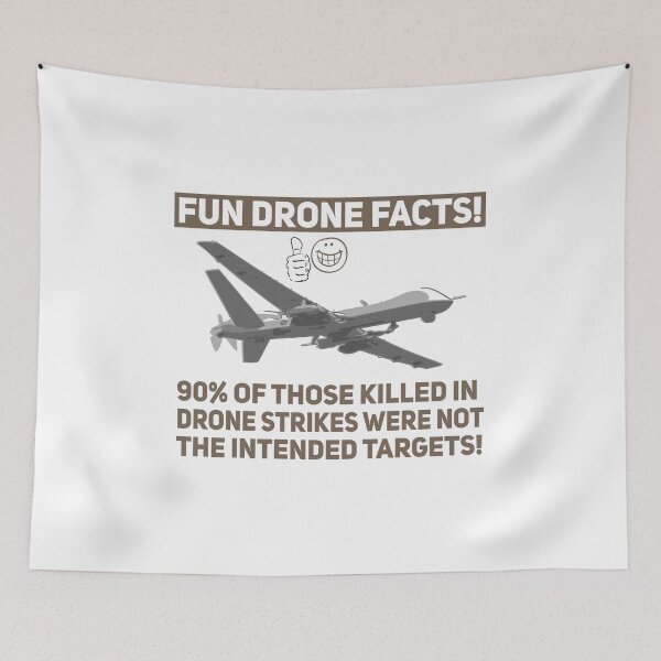 Item preview, Fun Drone Facts Stop Drone Strikes Satire designed and sold by Joepseudo.
