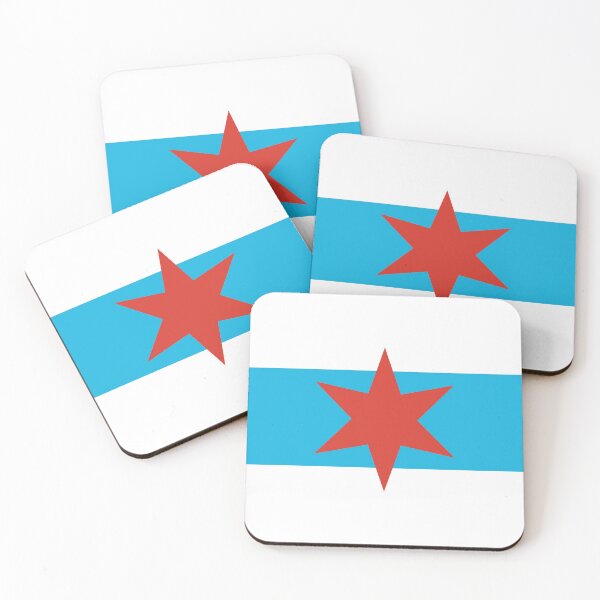Item preview, Chicago Flag Single Star Protective Face Mask designed and sold by BERGULATOR.