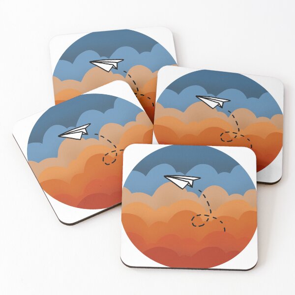 Item preview, Paper Airplane Sunset designed and sold by RoselleArts.