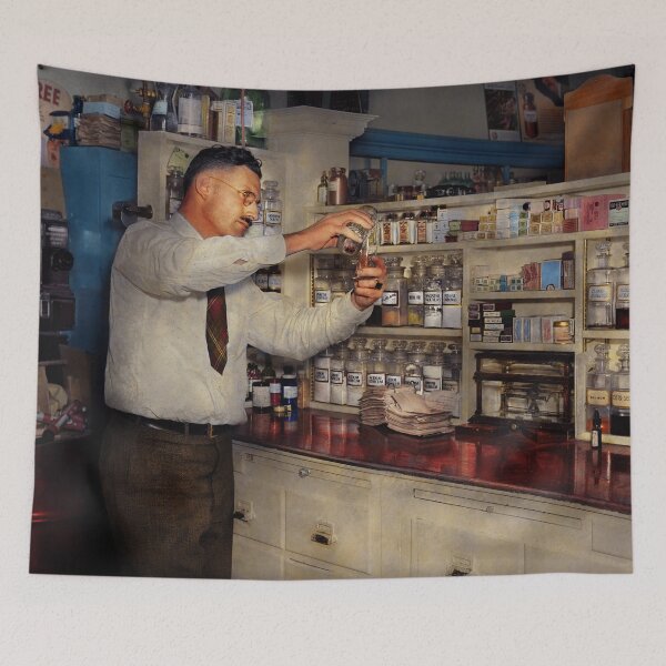 Item preview, Pharmacist  - An old fashioned pharmacy 1939 designed and sold by Mike Savad Photography.