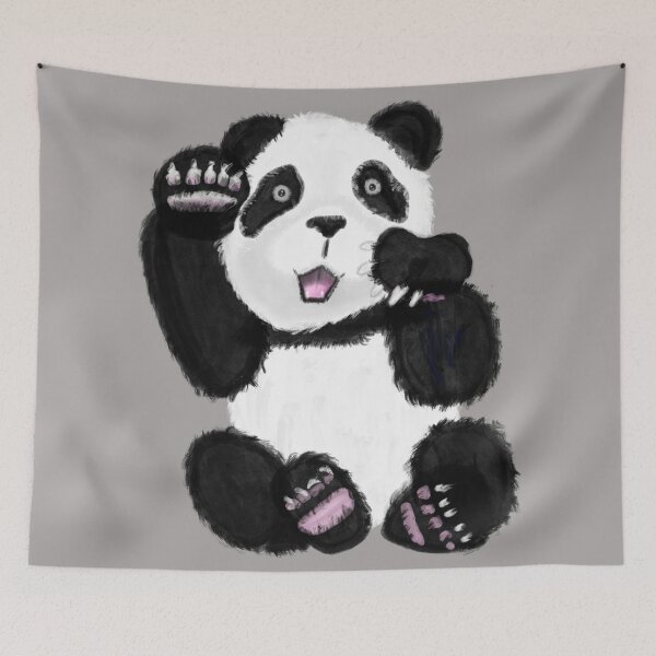 Item preview, Hello Panda Wave designed and sold by yvonnezstudios.