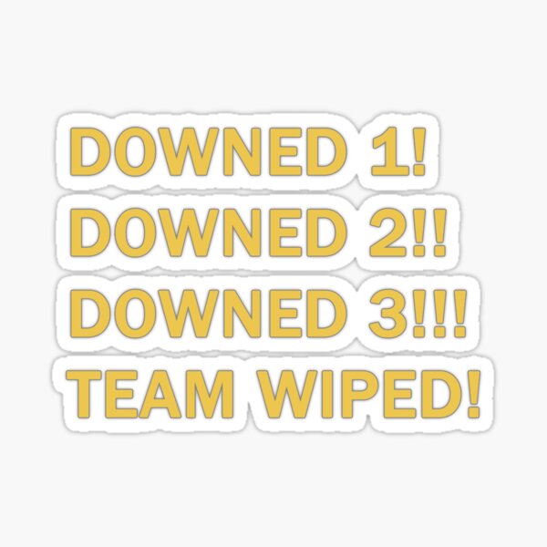 Warzone - ¡El equipo derribado fue eliminado! Pegatina