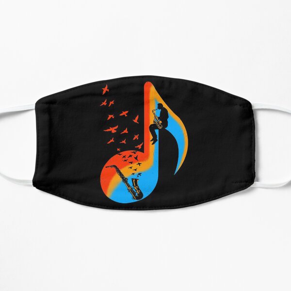 Music Saxophone Player Flat Mask