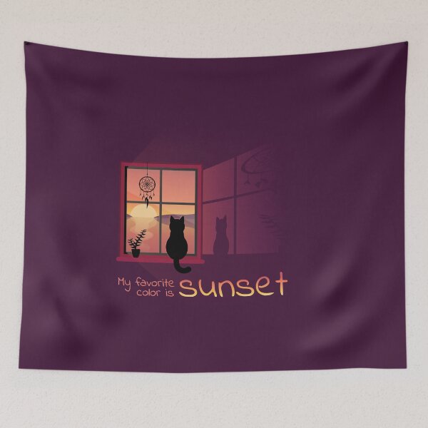 Item preview, Sunset Cat designed and sold by JCluverDesign.