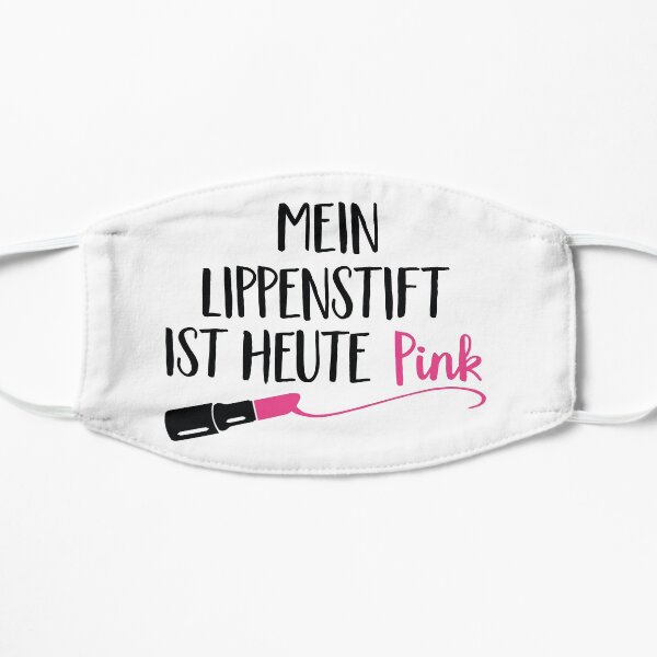 Pinker Lippenstift Maske Flache Maske