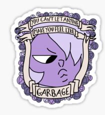 Amethyst-Feel like garbage Sticker