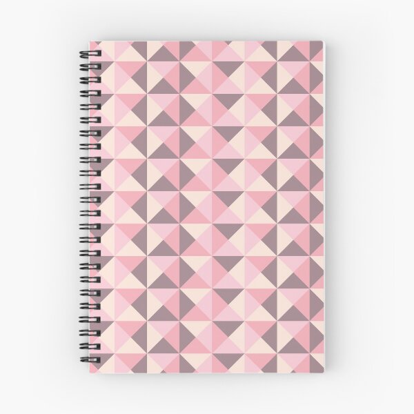 Item preview, Rotated Square Diagonals Triangle Pattern 001 - Pink Purple Beige Cream Brown designed and sold by AmpersandCuster.