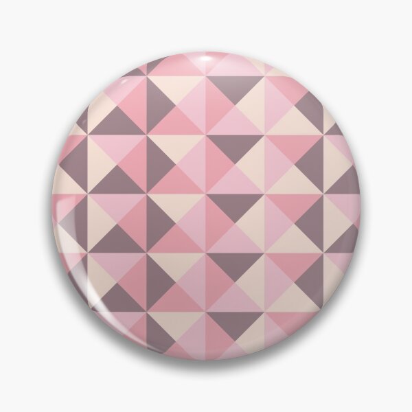 Item preview, Rotated Square Diagonals Triangle Pattern 001 - Pink Purple Beige Cream Brown designed and sold by AmpersandCuster.