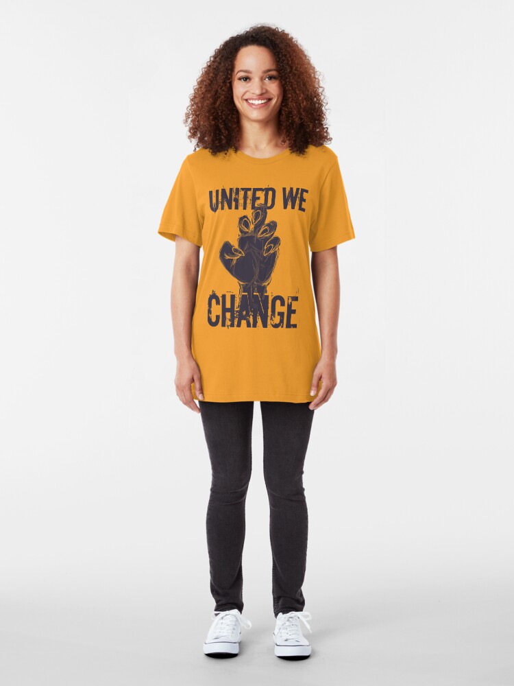 Alternate view of Werewolves: United We Change Slim Fit T-Shirt