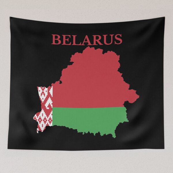 Item preview, Belarus Map Flag designed and sold by marosharaf.